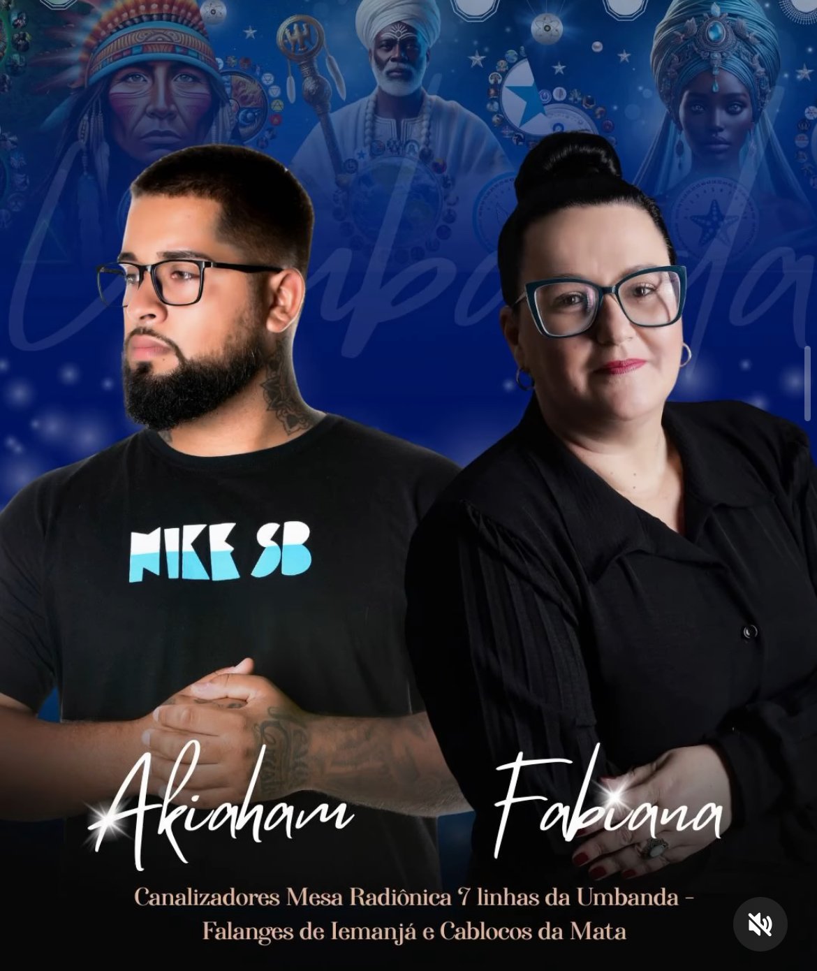 Akiraham e Fabiana - Canalizadores Mesa Radiônica 7 linhas da Umbanda